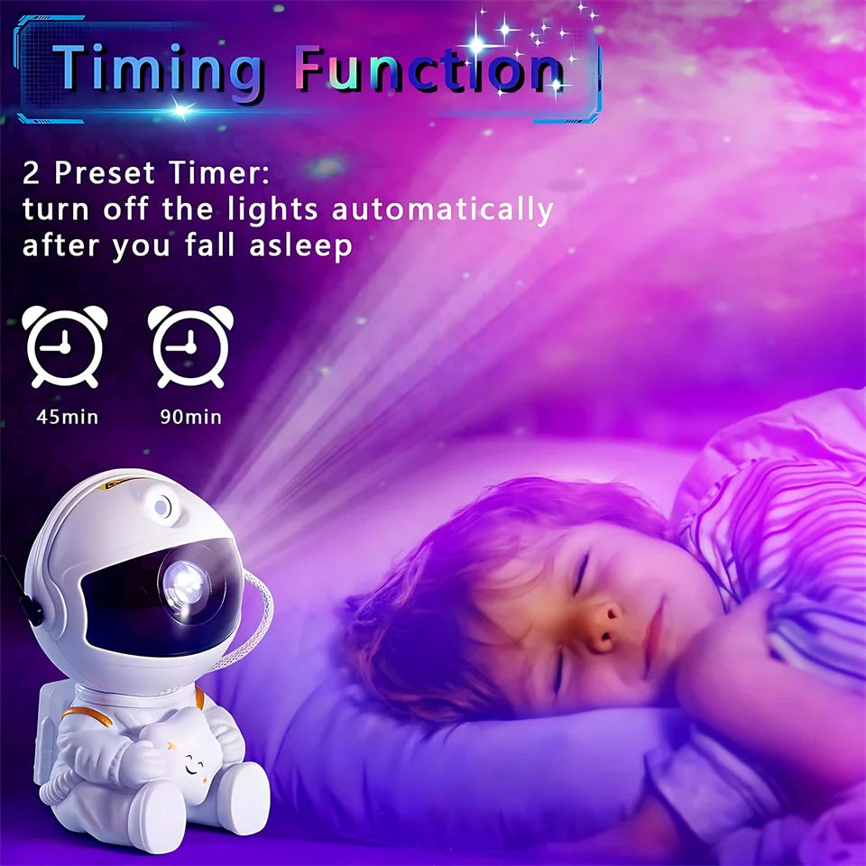 Star Projector Galaxy Night Light Astronaut Space Projector Starry Nebula Ceiling LED Lamp for Bedroom Home Decorative kids gift