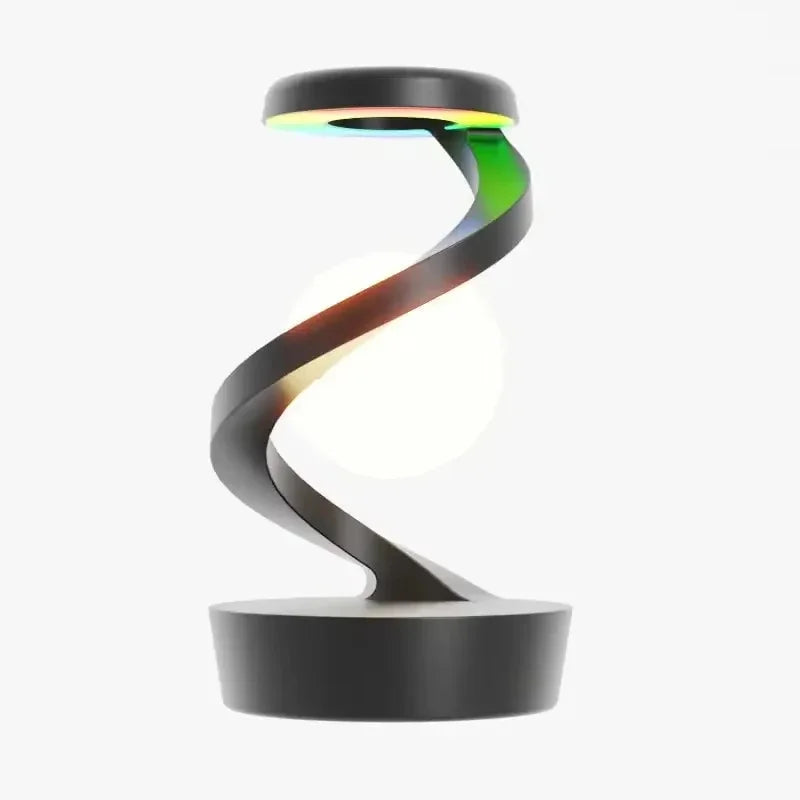 Rotating Moon Desk Lamp With Phone Wireless Charging Sensor Control Rotating Floating Mobile Phone Wireless Charging Desk Lamp