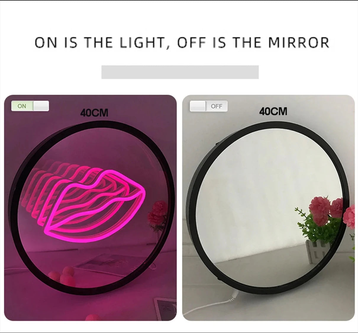 Custom 3d mirror neon sign LED Infinite mirror acrylic neon light thousand layer abyss mirror decoration bedroom atmosphere lamp